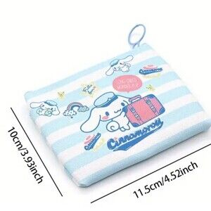 Cute blue Cinnamoroll Keychain change purse